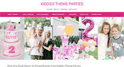 Desktop Screenshot of kiddiesthemeparties.co.za